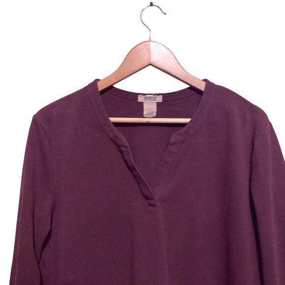 Duluth Trading Women's Ponte Pro Tunic Purple Top Size L Classic Capsule Fall - Picture 7 of 9